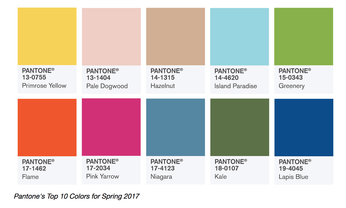 Spring 2017 Wedding Colors Pantone Fashion Color Report Pantone Has Released Their Spring 2017 Fashion Color Report Providing 10 Colors That Embody The Season Representing Revitalization Of Nature